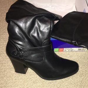 Leather boots